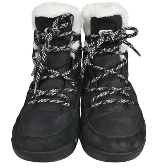 Sorel Whitney II Flurry Waterproof Boot Suede Insulated Black Size 8 - Picture 6 of 14